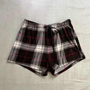 Sleepwear Plaid Pajamas Shorts